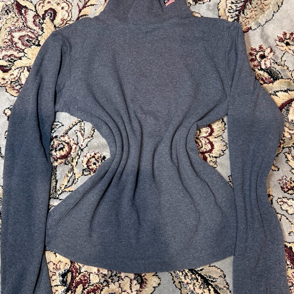 Women's Gray Turtleneck Sweater POLO Jeans co. Ralph Lauren